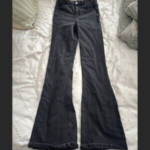 Garage Denim High Rise Flare Black